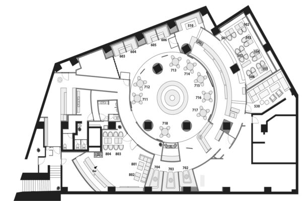 kitsune_layout 代官山のイベントスペース図面