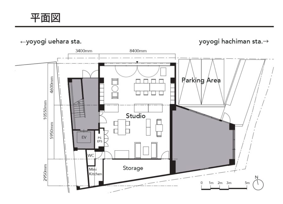 tefu代々木上原レンタルスタジオ_平面図