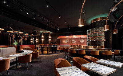 バーカウンターのあるナイトクラブ